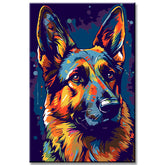 Proud German Shepherd - Painting by Numbers